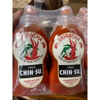 Lốc 8 Chai Tương Ớt CHIN-SU Sriracha 250g (Thơm Cay Ngon Thay Trái Ớt)