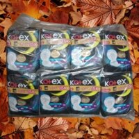 Lốc 8 gói băng vệ sinh ban đêm Kotex(gói 4 miếng) thấm hút tốt chống tràn không gây ngứa