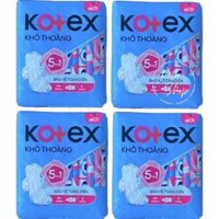 Lốc 8 gói Băng Vệ Sinh Kotex Khô Thoáng Siêu Mỏng Cánh 23cm 8 Miếng