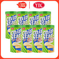 Lốc 8 Khoai Tây Giòn Vị Hành Và Kem Chua Chip Star YBC 50G/Hộp - Potato Chips Sour Cream & Onion