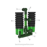 Lọc bio đôi QANVEE QS-200A có ngăn đựng
