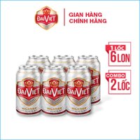 [Lốc] Combo 2 lốc bia Đại Việt pilsner - bia tinh dòng Đức chuẩn "Gu" lon 330ml