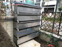 Lọc Dàn Mưa - Dàn Bakki inox Lọc Hồ Cá Koi 80cm (4 tầng)