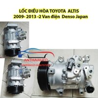 Lốc điều hòa Toyota Altis 2009-2013 4 chân - 2 van điện  Denso Japan