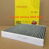 Lọc gió điều hòa AC108-8 dành choToyota Innova 2005, 2006, 2007, 2008, 2009, 2010, 2011, 2012, 2013, 2014, 2015, 2016