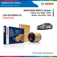 Lọc gió động cơ BOSCH Air Filter, MERCEDES-BENZ C-Klasse W203 W204 W205 đời xe 2005 đến 2018