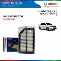 Lọc gió động cơ BOSCH Air Filter 0986AF3036, HONDA City Jazz 1.5 đời xe 2015 đến 2020