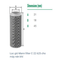 Lọc gió Mann filter C 22 625
