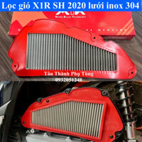 Lọc gió X1R SH 2020-2023 SH125, 150 lưới inox 304 xài vĩnh viễn