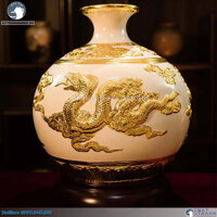 Lộc linh tam hợp Tỵ-Dậu-Sửu màu trắng cao 31cm