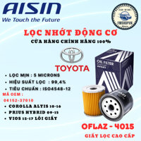 Lọc nhớt động cơ toyota corolla  altis 2010-2016, vios 2012-2017,prius hybrid 2009-2015  (lõi giấy). OFLAZ 4015