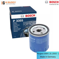Lọc Nhớt Động Cơ Xe Peugeot 2008 1.2L (2022 - ), Xuất xứ Đức, BOSCH P3355