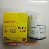 Lọc nhớt Honda Civic 2009-2024 mã C809J của JS Asakashi Nhật Bản