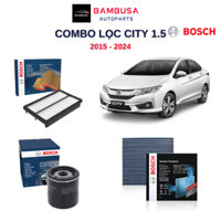 Lọc nhớt, lọc gió, lọc điều hòa HONDA CITY 1.5 đời 2015-2024 Bosch chính hãng