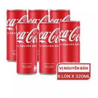 Lốc nước ngọt CocaCola 320ml (6 lon)