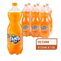 Lốc nước ngọt Fanta cam 1.5l (6 chai)
