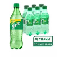 Lốc nước ngọt Sprite hương chanh 390ml (6 chai)