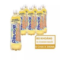 Lốc nước Revive chanh muối 7UP 390ml (6 chai)