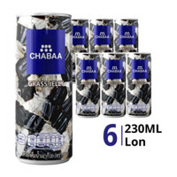 Lốc nước sương sáo Chabaa lon 230ml (6 Lon)
