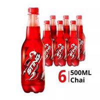 Lốc nước tăng lực dâu Sting chai 500ml (6 Chai)