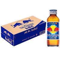Lốc Nước uống tăng lực Redbull (Bò húc), 1 chai thủy tinh 150ml, 1 thùng = 5 lốc = 50 chai