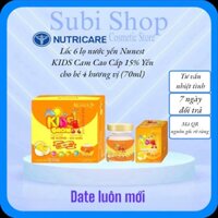 Lốc Nước Yến Nunest KIDS Hương Vị Cam Giúp Bé Ăn Ngon (6Lọ x 70ml)