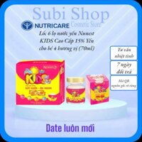 Lốc Nước Yến Nunest KIDS Hương Vị VANI Giúp Bé Ăn Ngon (6Lọ x 70ml)