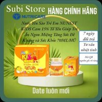 Lốc Nước Yến Nunest KIDS Hương Vị Cam Giúp Bé Ăn Ngon (6Lọ x 70ml)