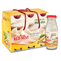 Lốc Nước Yến Sào Red Nest - Nhân sâm (6 Chai*185ml)