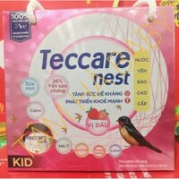 Lốc nước yến sào Teccare nest KID ( 6 lọ x 70ml ) dùng được từ 7 tháng 26% yến sào chưng ( bách hoá cho bé )