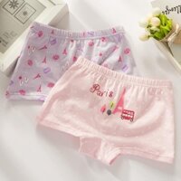 Lốc quần chip cho bé gái dạng đùi vải cotton hộp 4 chiếc mẫu Paris