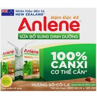 Lốc sữa Anlene đậm đặc 4x  hương Socola 4 x 125ml