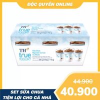 Lốc sữa chua ăn ngũ cốc ca cao TH True Milk hộp 110g (3 Hộp)