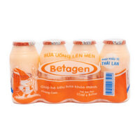 Lốc sữa chua uống hương cam Betagen hộp 85ml (4 Hộp)