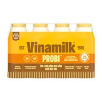 Lốc sữa chua uống Probi nghệ mật ong Vinamilk chai 130ml (4 Chai)