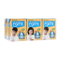 Lốc sữa đậu nành canxi Fami hộp 200ml (6 Hộp)