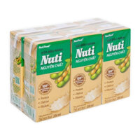 Lốc sữa đậu nành nguyên chất Nutimilk hộp 200ml (6 Hộp)