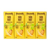 Lốc sữa hạt đậu nành óc chó Vinamilk hộp 180ml (4 Hộp)
