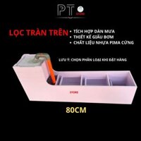 Lọc Tràn Trên Giấu Bơm Đầu Tầu Dàn Mưa 80cm ,Lọc Nước Bể Cá, chất liệu xốp pha nhựa cứng cáp.