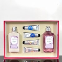 L'occitane LAVANDE BLANCHE shower gel body milk Hand cream New six-piece set
