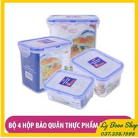 LOCK & LOCK -Bộ 4 hộp đựng bảo quản thực phẩm SONGLONGPLASTIC