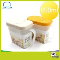 LOCK & LOCK Hộp Nhựa Đựng Gia Vị 650ml Có Tay Cầm Tiện Lợi