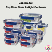 LOCK & LOCK Locknlock Hộp Đựng Thực Phẩm Bằng Thủy Tinh Silicon Kín Khí Có Khóa Và Khóa Hàn Quốc