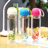 [LOCK&LOCK] BÌNH ĐỰNG NƯỚC THUỶ TINH 2 LỚP 350ML - LLG654