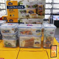 [Lock&Lock] Bộ 6 hộp bảo quản thực phẩm HPL818SHP an toàn với lò vi sóng
