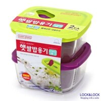 [Lock&lock] Combo bộ 2 hộp thủy tinh Lock&Lock LLG502S2 410ml