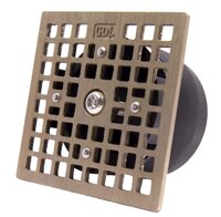 LockOut - Locking Floor Drain Replacement Grate With Odor and Bug Blocking Valve | Blocks Sewer Gas Odors, Bugs, and Locks With A Single Bolt - Squ...