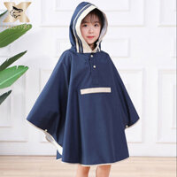 Loco CÁ Áo mưa trẻ em Phong cách mũi nam nữ Túi đi học cao cấp phiên bản Hàn Quốc poncho trẻ em dành cho học sinh tiểu học Áo mưa cho xe điện