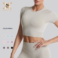 Loco CÁ Nhanh Khô Yoga Áo Ren Thể Thao Quần Áo Tập Yoga