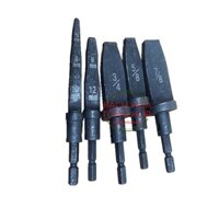 Loe Ống Đồng Chuôi Lục Giác Cho Khoan Và Máy Bắt Vít. Bộ 5 long loe ống đồng chuôi lục giác màu đen